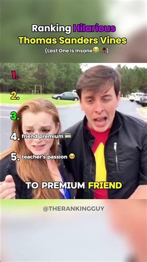 Ranking Hilarious Thomas Sanders Vines