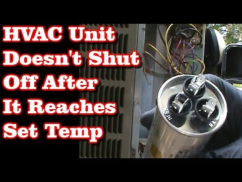 HVAC Unit Will Not Shut Off After Reaching Set Temperature