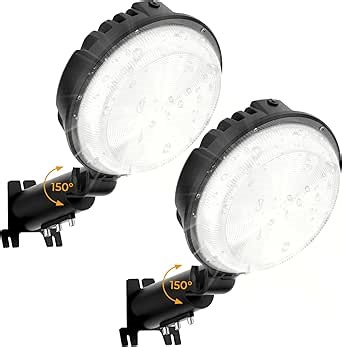 toberich LED Barn Light 2 Packs, 150W 20000LM Yard Area Lights Dusk to Dawn Outdoor Lighting with Upgraded Photocell 6500K Adjustable Angle Daylight IP66 Waterproof Street Lights for Farmhouse/Garage