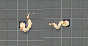 Creepy but Cute Procedural Pixel Art Tentacle Created with Godot