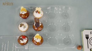 12 Count Mini Cupcake Containers 20 Pack Cupcake Holder with Detachable Tall Dome Lids Mini Plastic Stackable Cupcake Boxes for 240 Cupcakes, BPA Free