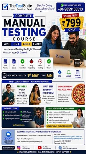 Manual Testing Masterclass | Job-Oriented Training at Discount Price