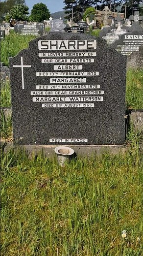 Grave of Actor, Albert Sharpe (Darby O'Gill), in Belfast #shorts #grave #disney #actor