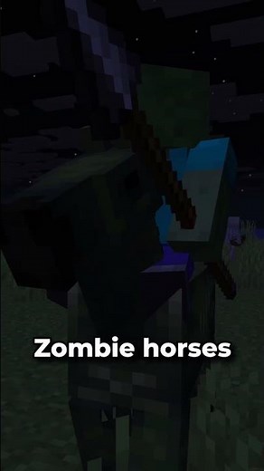 Minecraft Java & Bedrock Edition: Mounts Of Mayhem Zombie Horse Full Guide! #minecraft #shorts