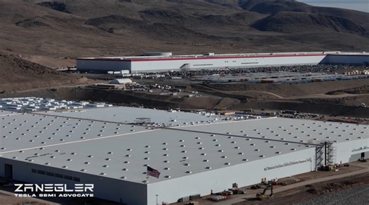 Tesla finishes the walls at Giga Nevada Semi expansion
