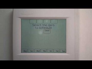 Honeywell VisionPRO 8000 Tutorial: Creating a Heating/ Cooling Schedule