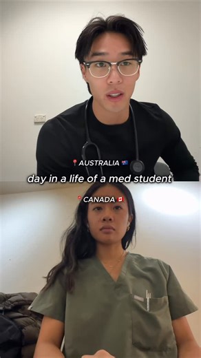Peter Le on Instagram: "medschool day in a life (Canadian 🇨🇦 vs Australian 🇦🇺)"