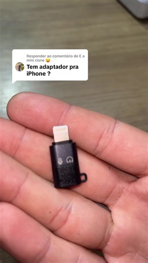 Respondendo a @E a mini cisne 😝 Adaptador USB Tipo-C para Conector light