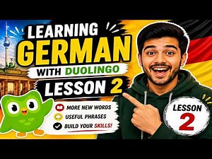 Learning German with Duolingo | Lesson 2 | Complete Beginner Journey