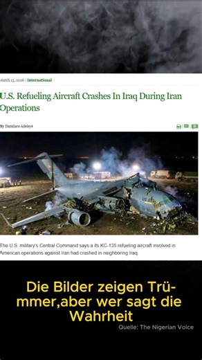 US-Maschine im Irak abgestürzt: Unfall oder Abschuss?