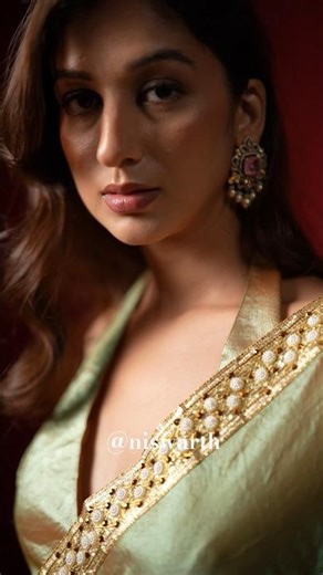 Comment "Link" to order or DM ✨Golden Tissue Saree💛