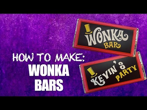 How to make a Wonka Bar and Golden Ticket! 1971 - FREE download for you to customise!