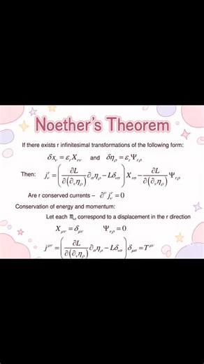 Noether's Theorem #maths #calculus | Universo Matematico
