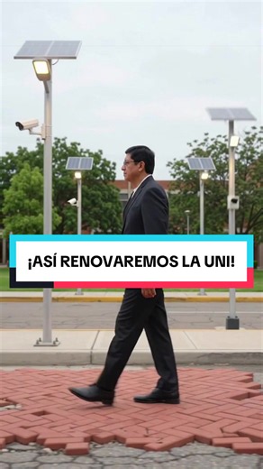 Renovar la UNI: adoquinar vías, paneles solares y seguridad