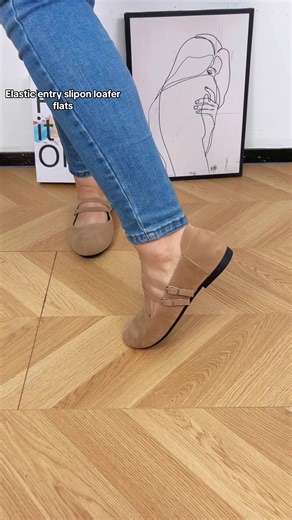 Elastic buckled design slipon loafer flat shoe#viralshoes #trendyshoes #womenshoes #loafershoes #flatshoes #flats #sliponshoes #comfyshoes #fallshoes #wintershoes #tiktokmademebuyit #tiktokshopblackfriday #tiktokshopcybermonday #spotlightfinds