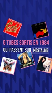 Quelle année musicale en 1984 ! C'est quoi votre tube préféré de cette année-là ? Tous les soirs, c'est NOSTALGIE GENERATION 80 avec Guillaume AUBERT de 21h à 00h. Ecoutez l'émission sur l'appli Nostalgie 📲 | NOSTALGIE