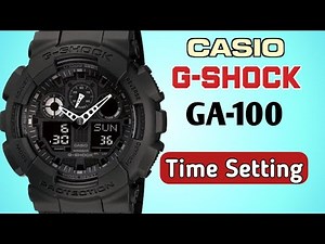 Casio G-Shock GA-100 time adjust|| Module 5081 | TrendWatchLab | Casio G-Shock