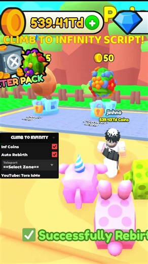 🔥 Climb to Infinity Script - INFINITE COINS, INF REBIRTH