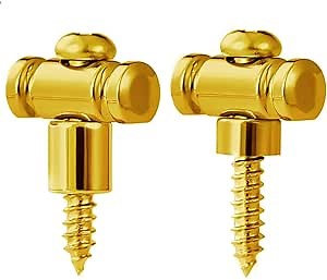 MAXCHEER 2PCS Brass Guitar Roller String Retainers,Guitar String Tree Roller,String Guide Replacement Guitar Accessories for Electric Guitars Parts