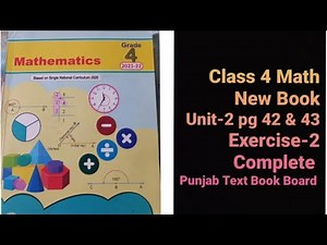 grade 4 math pg 42 + 43 unit 2 ex 2/class 4 math factors & multiples/class 4 math chapter 2 ex 2