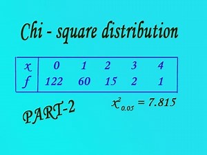Chi square distribution very good and simple example (PART-2)