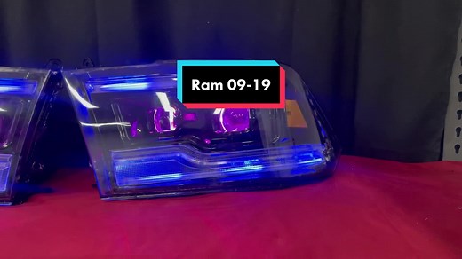 Custom LED Headlights Showcase: Vibrant Color Changing