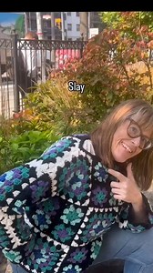 18K views · 144 reactions | We asked our Gen Z coworker to write a script for a video showcasing some different yarns and patterns. This is what we got. Thanks to designer Nicole for being in the video! Pattern for the Granny Square Sweater: https://bit.ly/4gtrIkc Pattern for the Riverdale Knit Scarf: https://bit.ly/4e612Va | Yarnspirations | Facebook