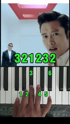 How to Play I Luv It by PSY ft Front man Easy Piano Tutorial #shorts #piano #squidgame3 #tutorial