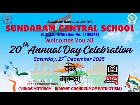 20th ANNUAL DAY CELEBRATION | THEME:- VANDE MATARAM | SATURDAY, 27th DECEMBER 2025.