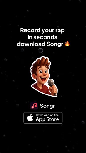 Songr | AI Song Generator on Instagram: "Make your first rap in Songr, free on the App Store 🔥"