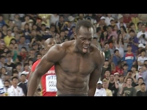 Usain Bolt false starts, disqualified in 100m; Blake wins 2011 Championship