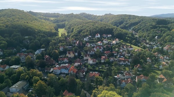 Drone views of German 'fairytale' town Wernigerode