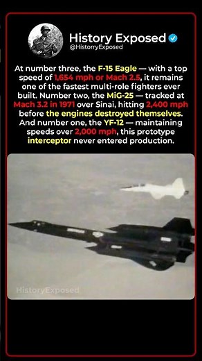 Why The YF-12 Fighter Jet is The Fastest Jet Ever Made 👀💨