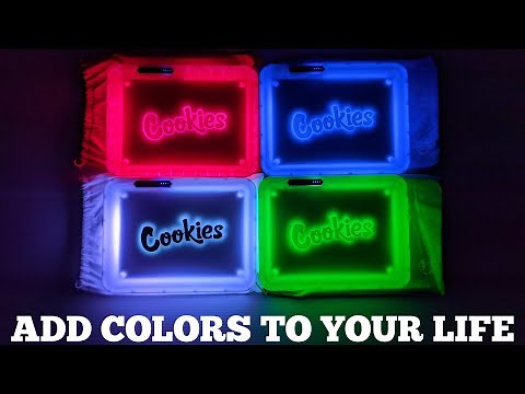 Unboxing Instructional Demo of LED GLOW TRAY COOKIES ROLLING TRAY LED ROLLING TRAY Light Up Rolling