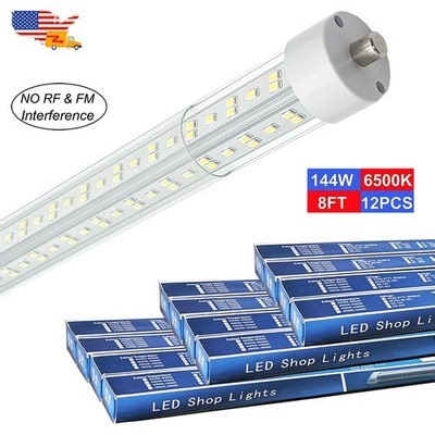 F96T12 8FT LED Light Tube FA8 Single Pin T8 Led Replace Fluorescent Bulbs 144W | eBay