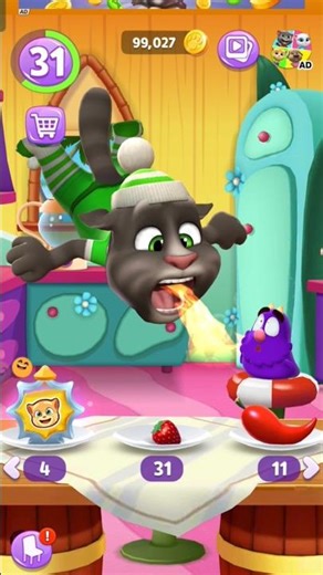 My talking tom cat food 🥝🥝 #trending #talkingtom #sorts #funny