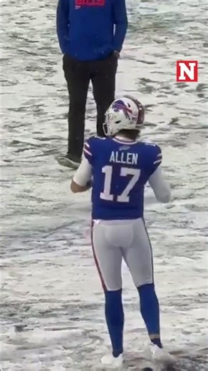 Snow Dumps On Field Before Bills Bengals NFL Game