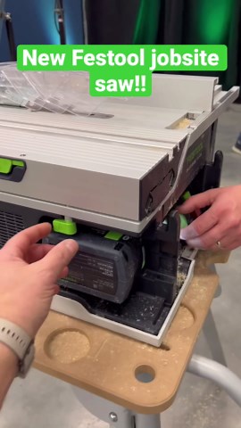 New Festool jobsite table saw #woodworking #festool #tools