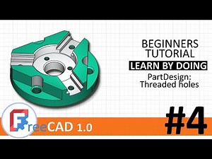 FreeCAD 1.0 beginners tutorial #4: studycadcam 860 3D exercise