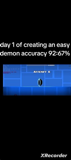 Creating an Easy Demon in Geometry Dash