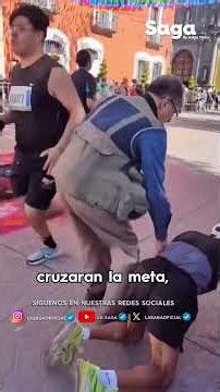 COWARDICE!: STAFF TACKLES SENIOR CITIZEN before FINISH LINE in Huamantla | MLDA
