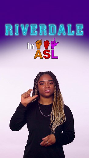 @itscharmay signs a scene from #riverdale #netflix #asl
