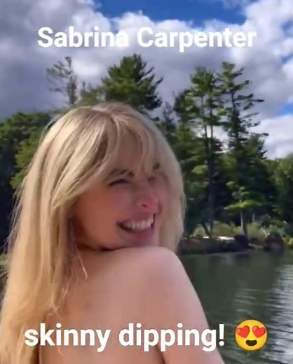 Sabrina Carpenter skinny dipping
