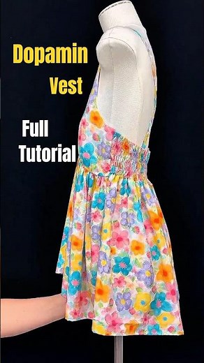 DIY Colorful Tank Top in Minutes 🌸 | Easy Sewing Tutorial for Beginners ✂️