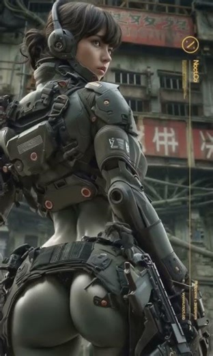 Cyberpunk Sentinel: Futuristic Soldier on Watch | Sci-Fi Digital Art 🔥