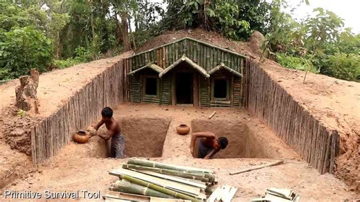 It took weeks digging under tree roots by hand, then it almost collapsed