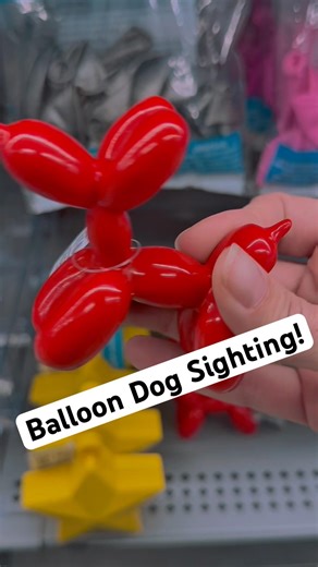 Balloon Dog sighting! Balloon weights at Walmart!