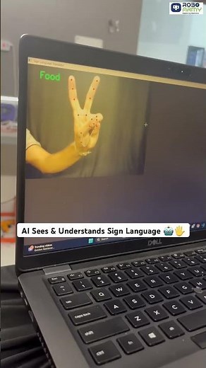 Technology That Understands Sign Language! #roboarmy #robotics #opencv #signlanguage💡🖐️
