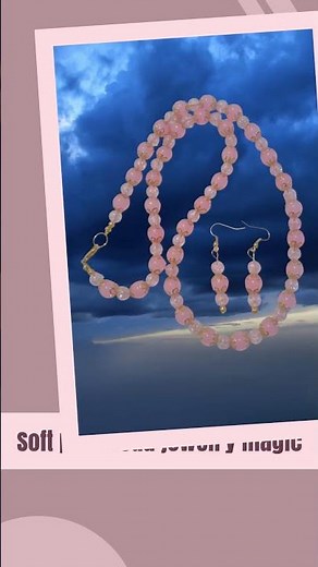 Soft pink bead jewelry magic