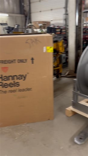 Hannay 3” Hose Reel with electric motor! Check it out! No more dragging your 3” hose across the ground! $4309.72 plus tax | Rosetown Muffler and Bearing - 2020 Ltd